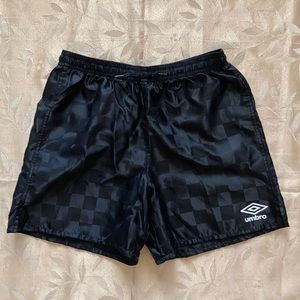 BLACK  UMBRO  SHORTS